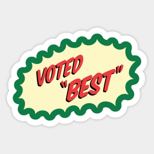 Voted 'Best' Sticker